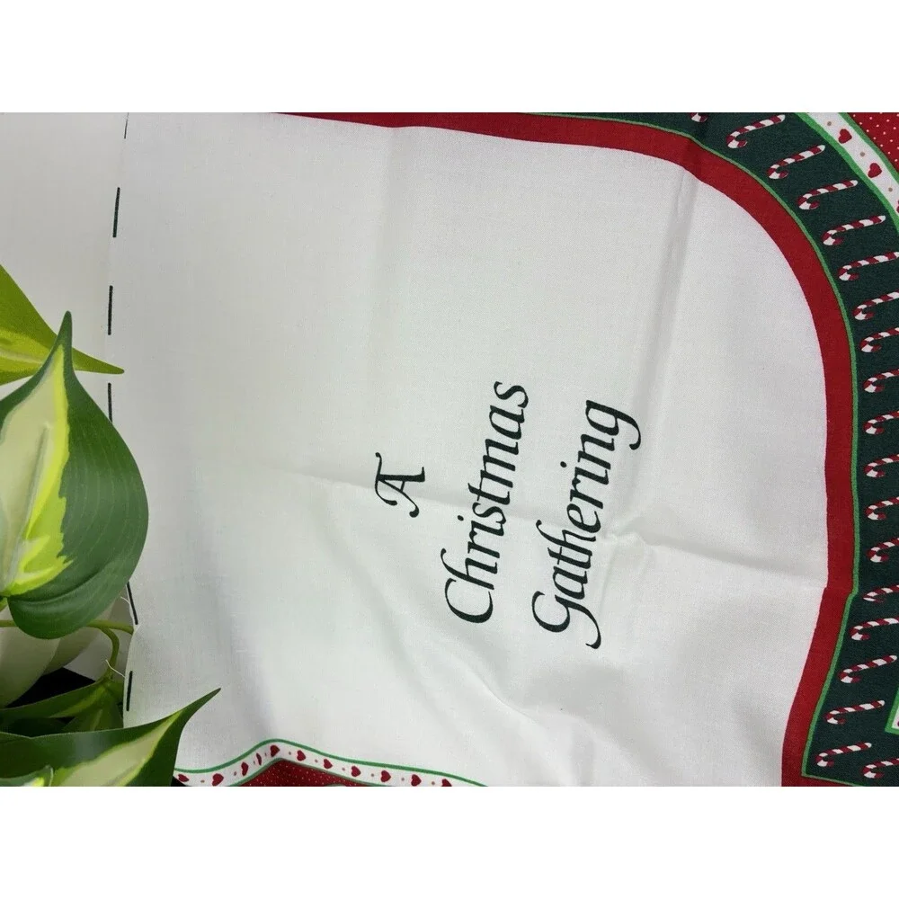 Apron Wamsutta Hallmark Fabric Panel  A Christmas Gathering Cut & Sew Pattern